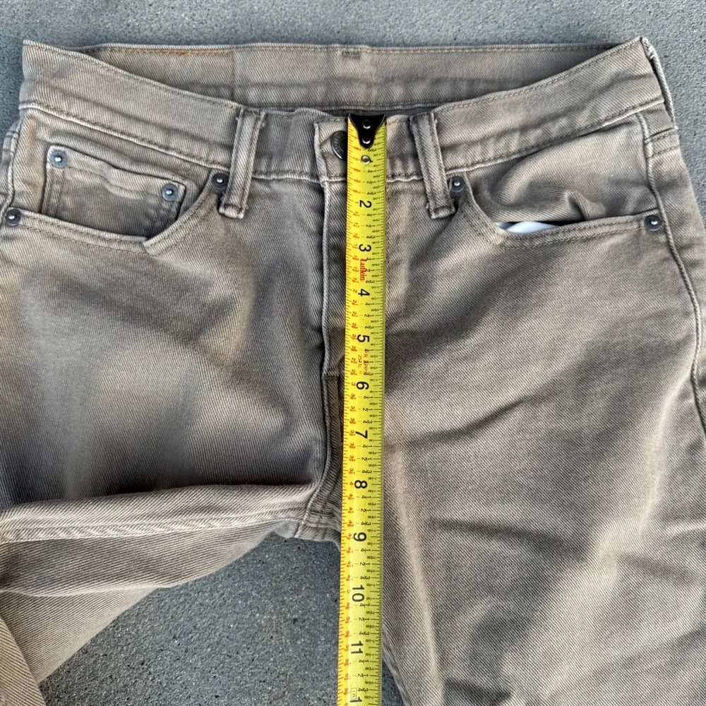 Levi's 511 Slim Fit Tan Khaki Denim Pants Men 29x32